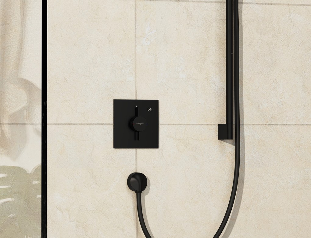 Hansgrohe DuoTurn E, batéria pod omietku pre 1 spotrebič, čierna matná, HAN-75617670