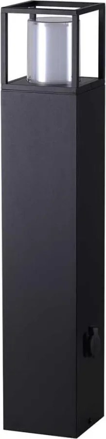 Wofi 12234 - LED Vonkajšia lampa so zásuvkou FILIA LED/8,5W/230V IP54 80 cm