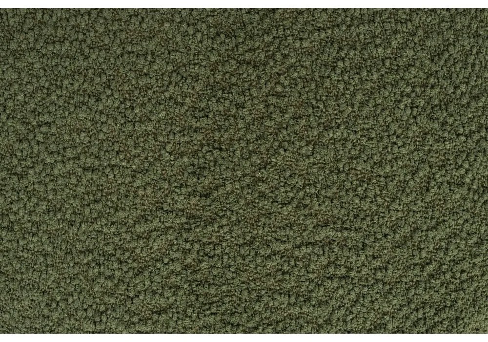 Zelený taburet z textílie buklé Marcos – White Label