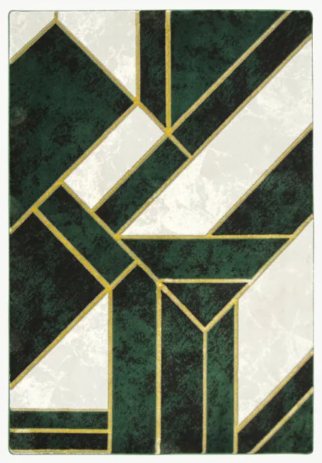 Koberec Diamond K4423Y zelený / zlatý