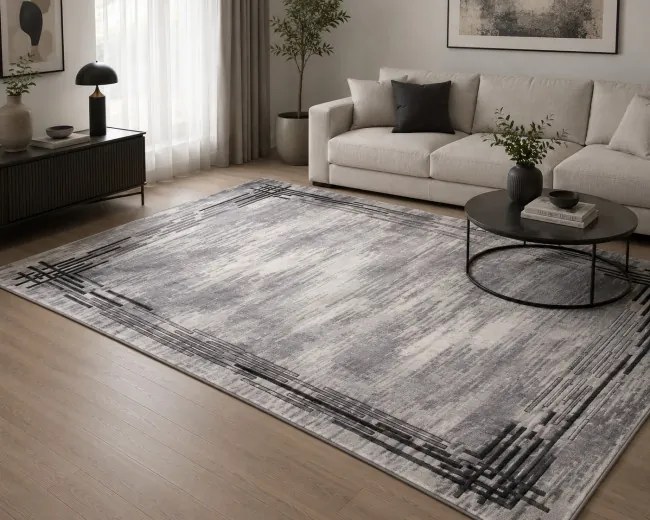 Koberec DIAMOND K8778S strieborný