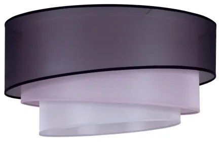 Duolla - Stropné svietidlo TRIO 1xE27/15W/230V pr. 45 cm čierna/ružová/strieborná