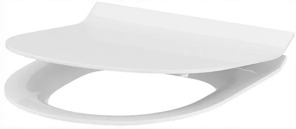 Cersanit Crea Clean On, oválna kombi misa vrátane Slim sedátka z duroplastu, biela, K114-023