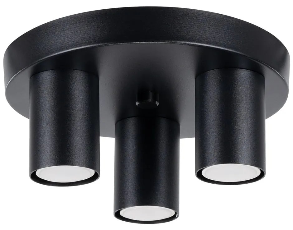 Čierne stropné svietidlo Castro – Sollux
