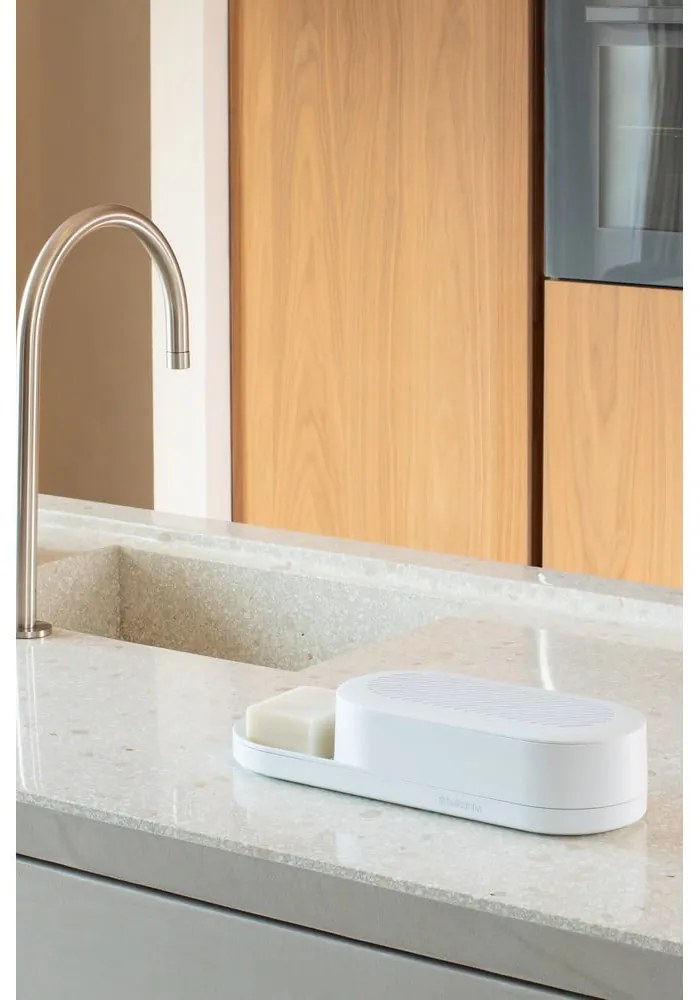 Biely plastový stojan na umývacie prostriedky SinkStyle – Brabantia