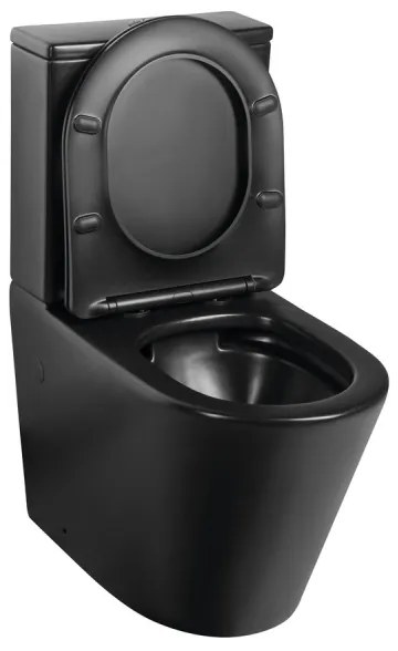 Sapho - Kombinované WC PACO, keramika/čierna