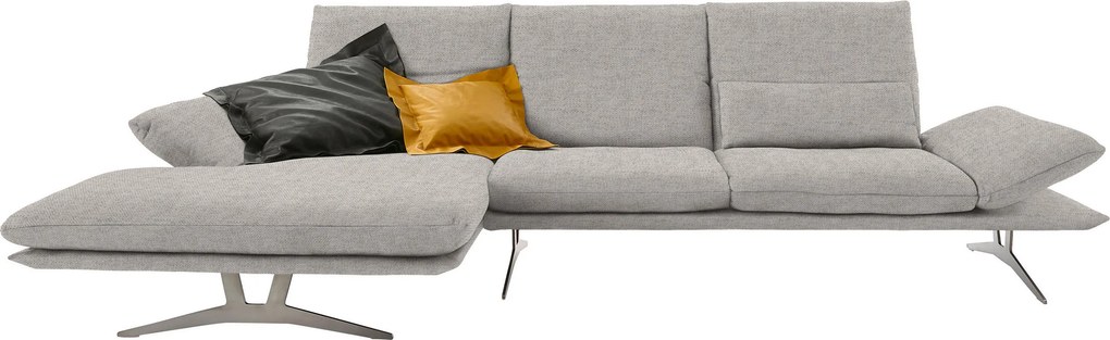 XXXLutz ROHOVÁ SEDAČKA, textil, svetlosivá Koinor - Sedačky - 001171002407
