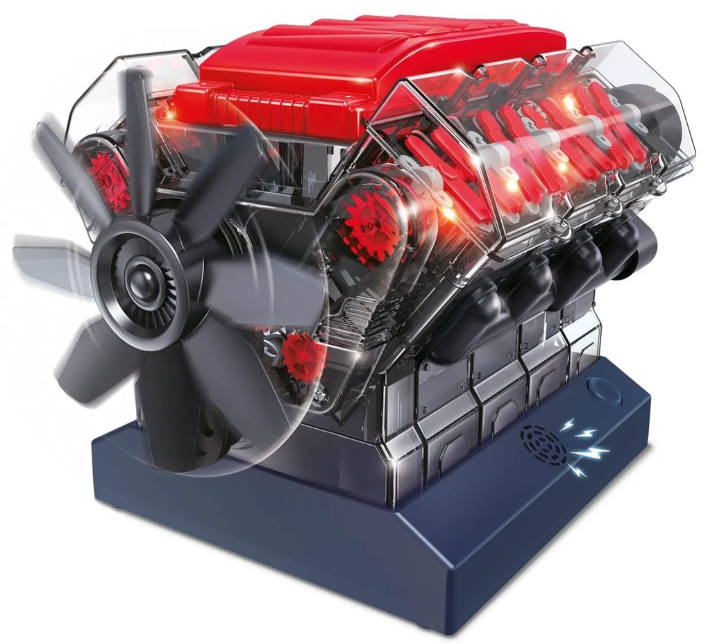 BUKI Stavebnica motora V8