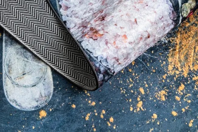 Protišmykový koberec / behúň ANDRE 9002 modrý / terakota