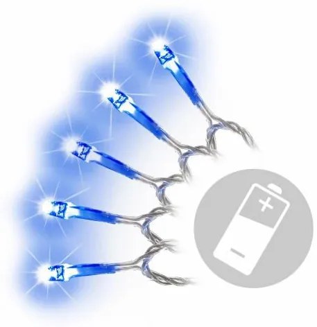 Nexos 818 Vianočné LED osvetlenie 4,5 m - modré, 30 diód