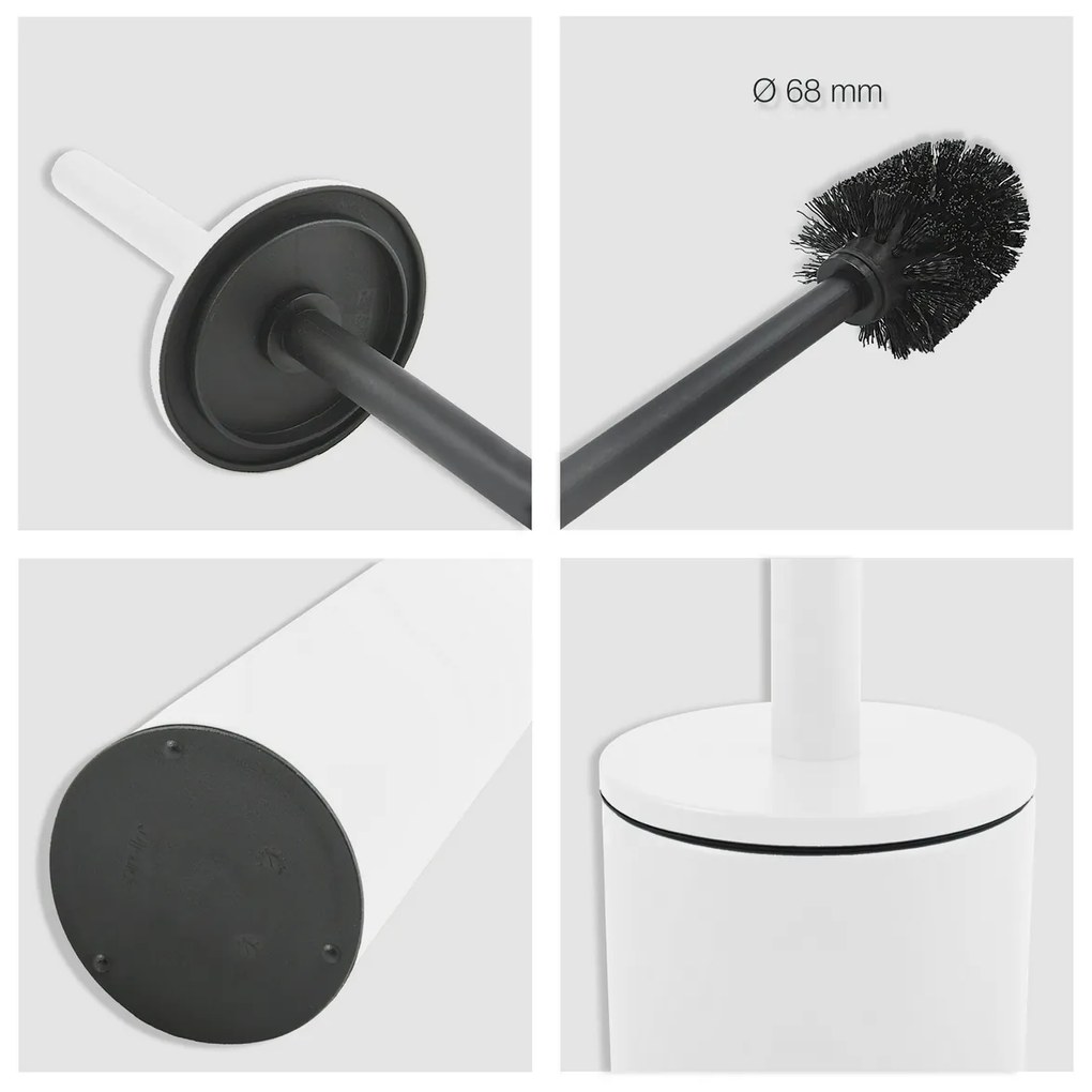 Spirella WC kefa Akira, matná biela