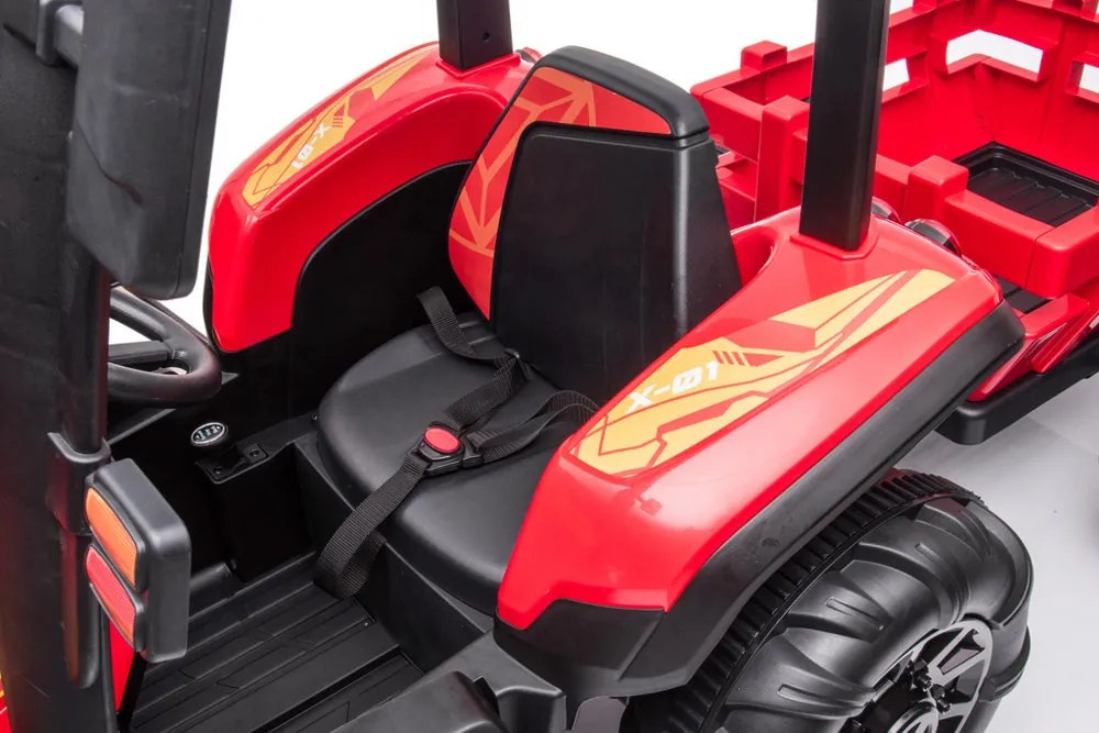 LEAN CARS BLT-206 Batériový traktor červený