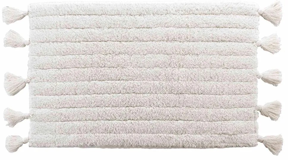 Biela kúpeľňová predložka 50x80 cm Minatis – douceur d'intérieur