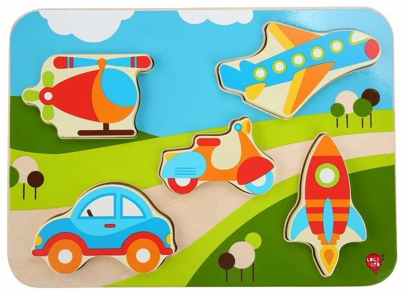 Lucy & Leo puzzle dopravné prostriedky LL229