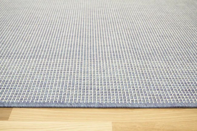 Šnúrkový obojstranný koberec Brussels 205664/10310 modrý / krémový