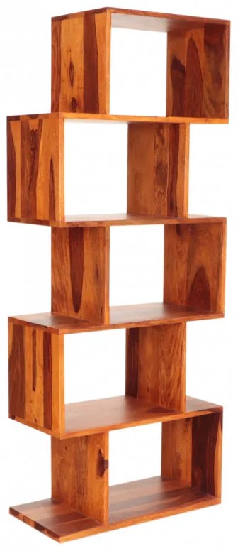 Knižnica Rami 60x150x30 indický masív palisander Only stain