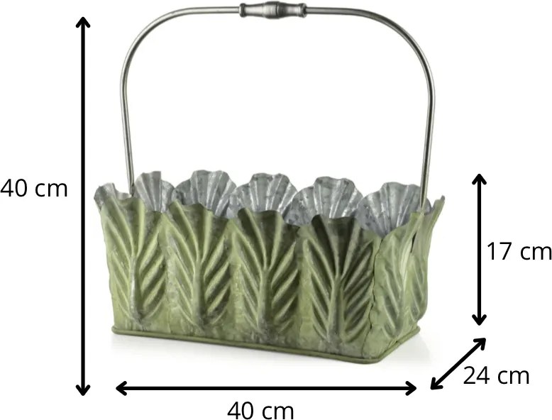 Květináč MARINA 17/40 cm zelený