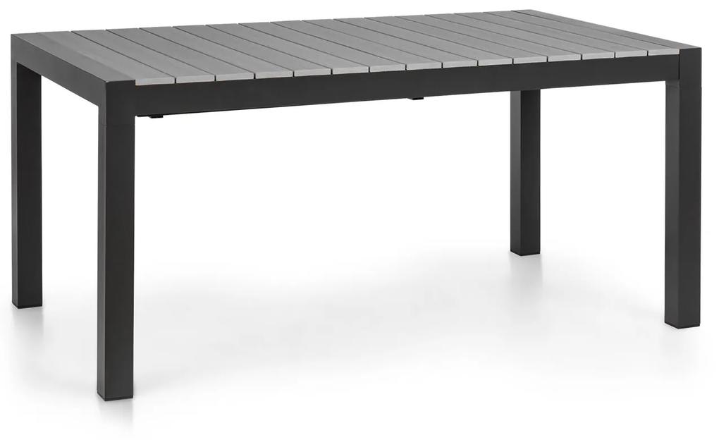 Menorca Expand, záhradný stôl, 163 x 95 cm, hliník, polywood, antracitový