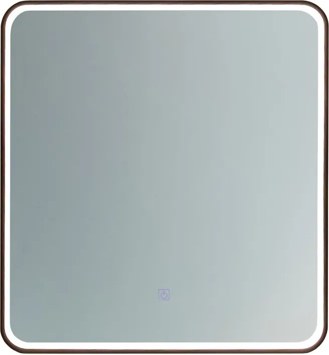 Dotykové nástěnné zrcadlo s LED osvětlením VEGA 60x65 cm černé