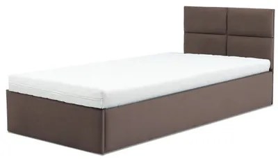 Čalúnená posteľ MONOS s penovým matracom rozmer 90x200 cm Kakao