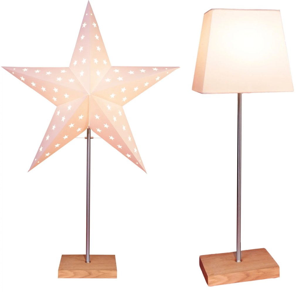 STAR TRADING Stolná lampa Kombi Shade/Star Leo