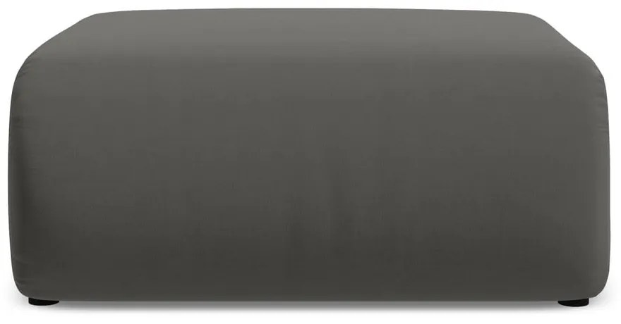 Sivá zamatová podnožka Ekahi – Makamii