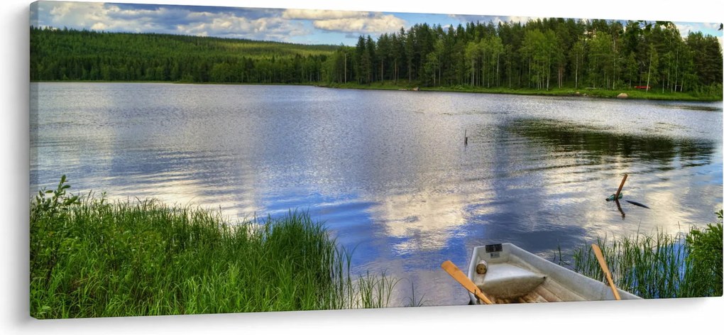 Obraz - Malebná dedina (120x50 cm)