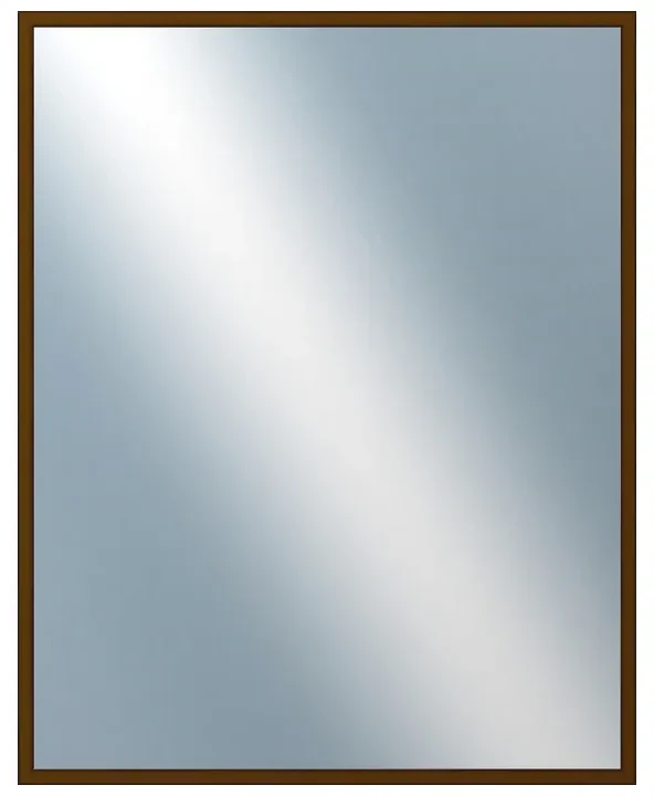 DANTIK - Zrkadlo v rámu, rozmer s rámom 40x50 cm z lišty Hliník hnedá (7269211)