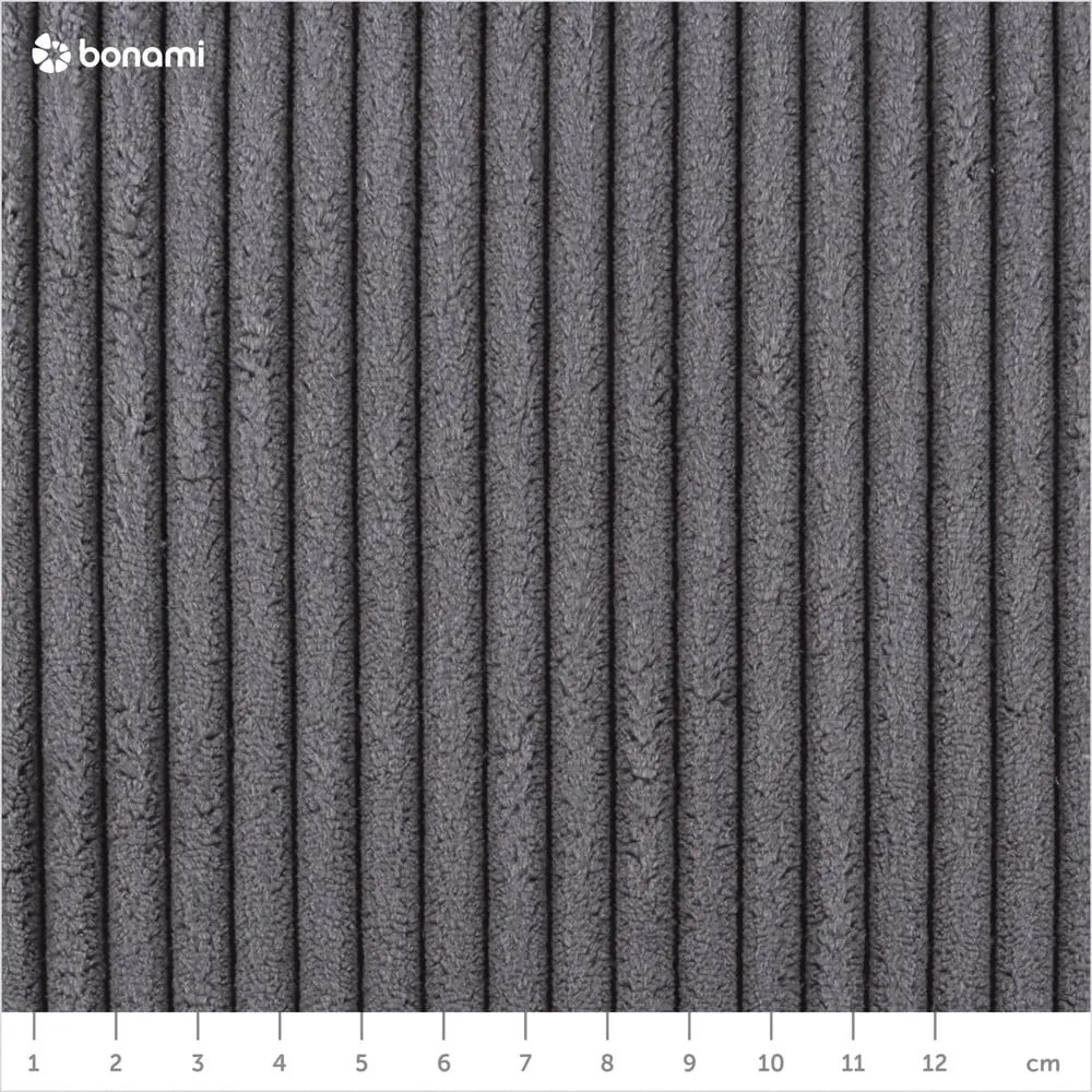 Tmavosivá čalúnená jednolôžková posteľ s úložným priestorom 90x200 cm Cabana – Meise Möbel