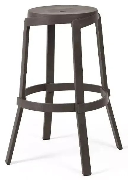 STACK MAXI záhradná barová stolička terra