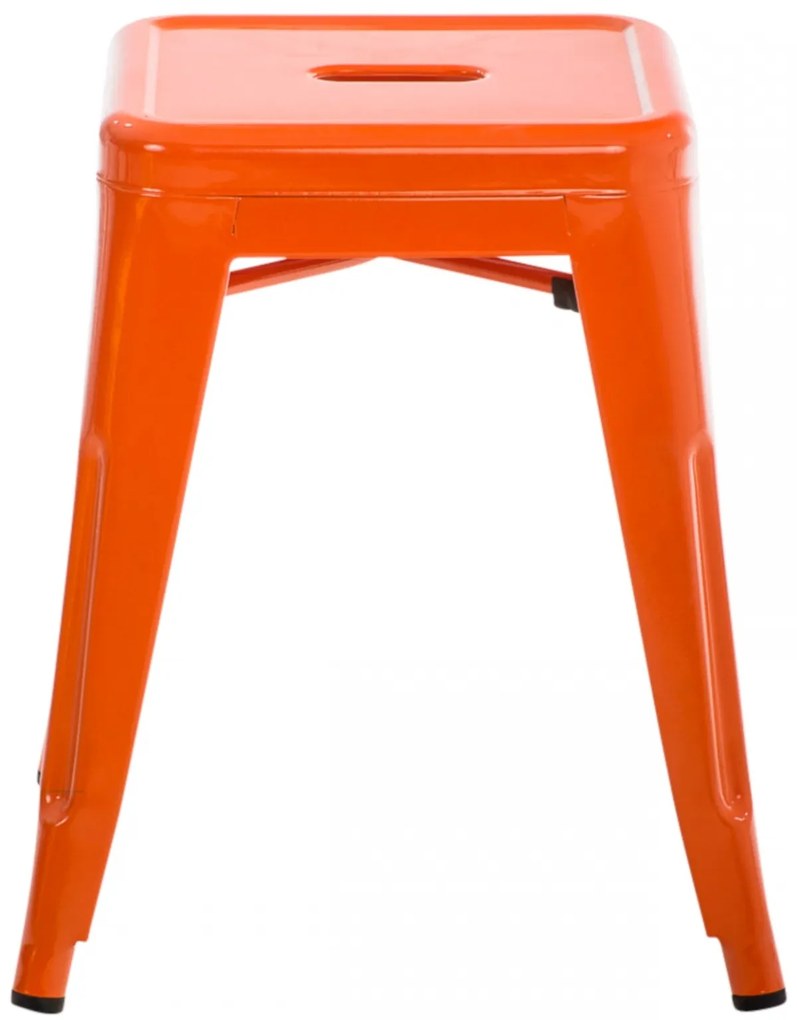 Stohovateľná kovová stolička Arm - Oranžová