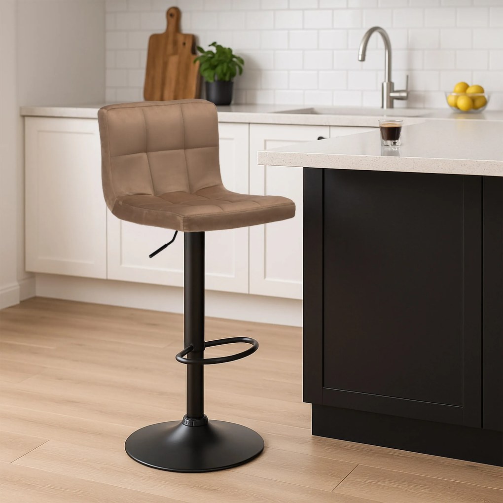 Barová stolička ARAKO čierna hnedá
