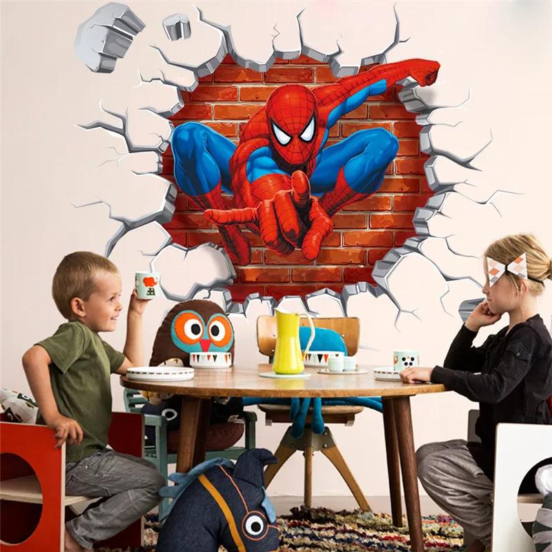 Veselá Stena Samolepka na stenu na stenu Spiderman zo steny
