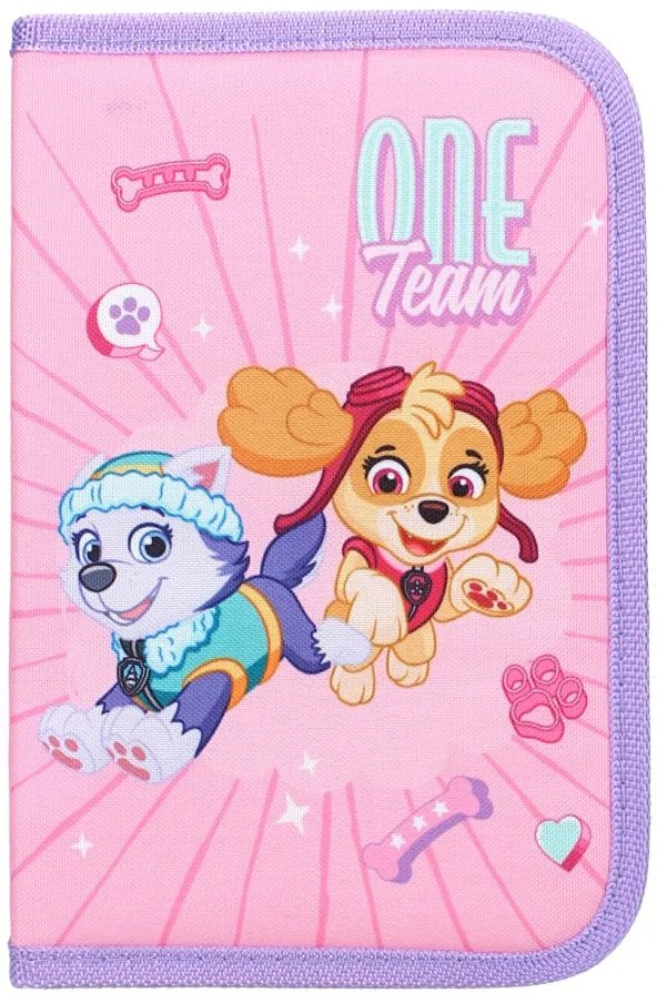 Vybavený školský peračník pre dievčatá Tlapková patrola - Paw Patrol - motív Skye a Everest