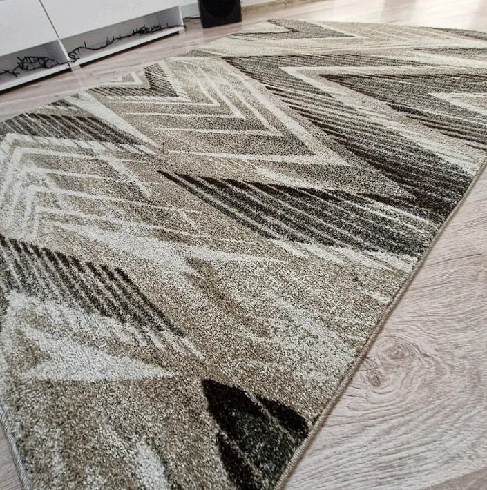 HU Béžovo-hnedý abstraktný koberec Rio 519-Beige-Cream Rozmer: 300x400 cm