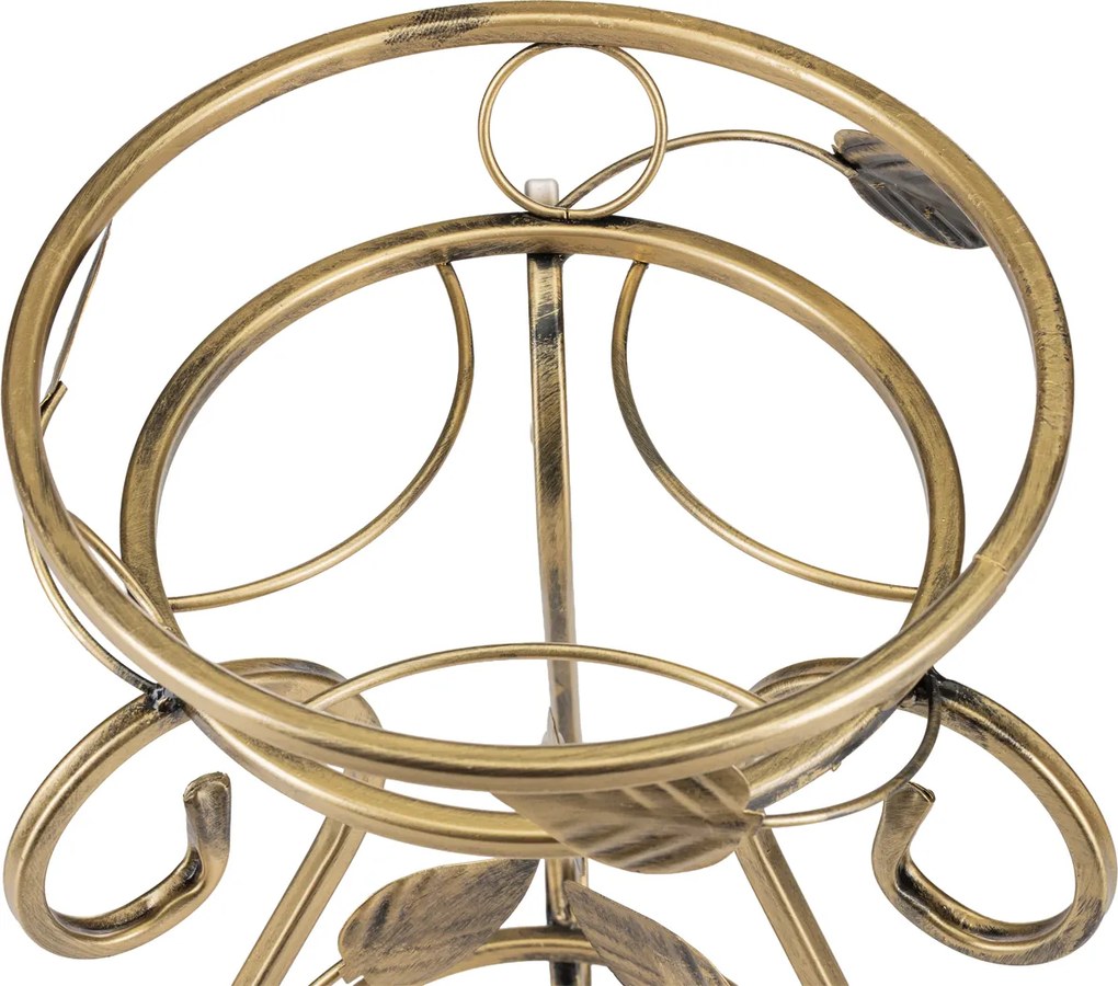 STOJAN NA KVETINÁČ FIORINA 45X31 CM ZLATÁ