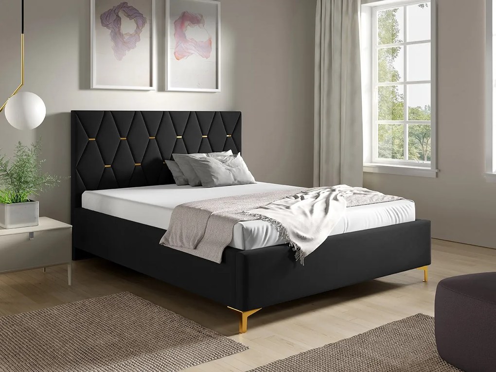 Čalúnená manželská posteľ Infeli 1, Rozmer postele: 140x200, Dostupné poťahy: Manila 37