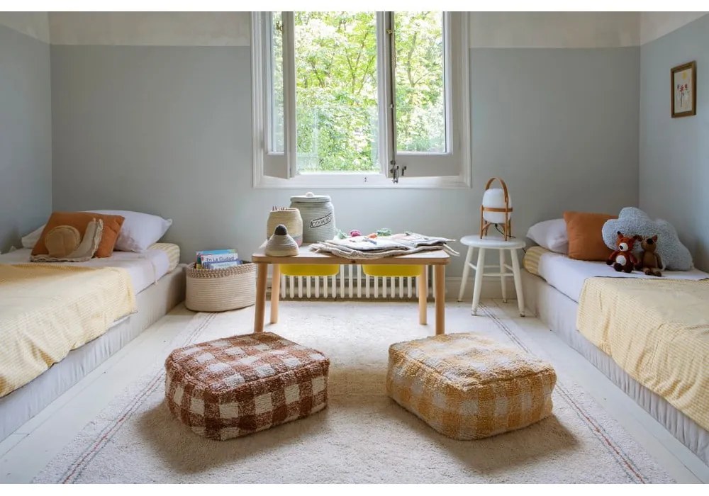 Hnedý taburet Vichy Toffee – Lorena Canals