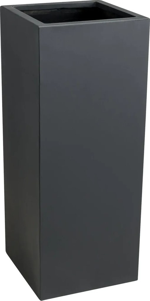 Kvetináč BLOCK, sklolaminát, výška 75 cm, antracit
