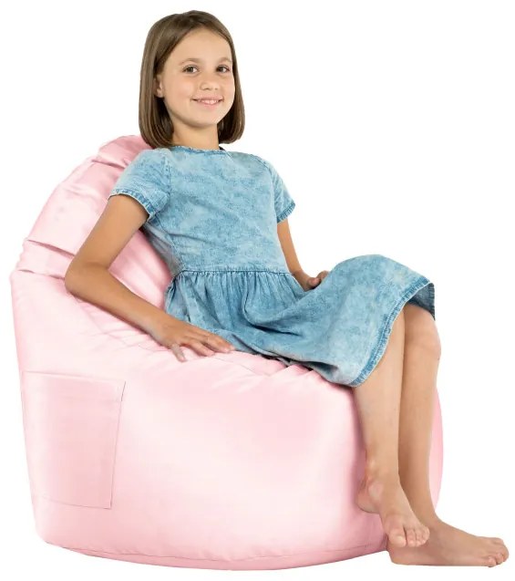 Kreslo Porto ekokoža metalic ružové