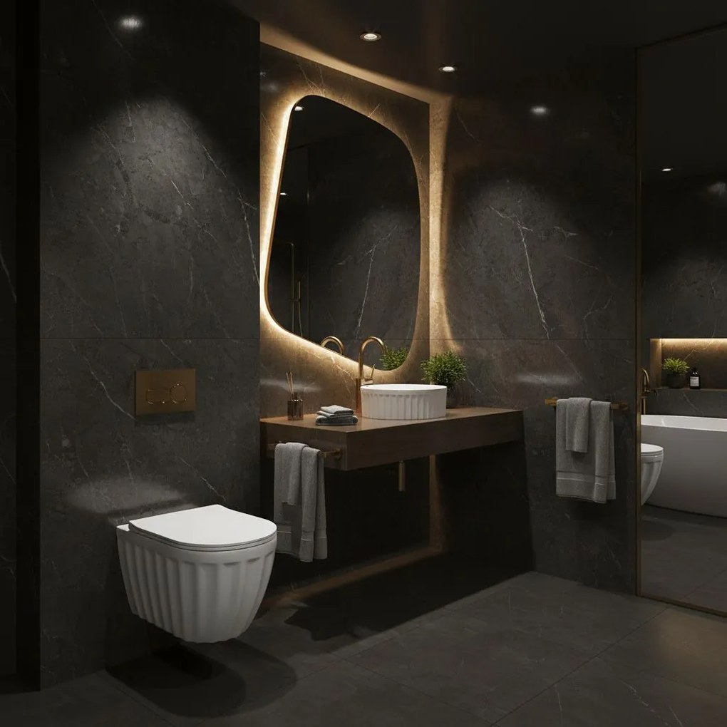 Rea Duo, umývadlo na dosku 380x380x145 mm, biela lesklá, REA-U3602