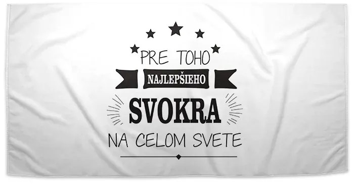 Sablio Uterák Pre toho najlepšieho svokra na celom svete - 30x50 cm