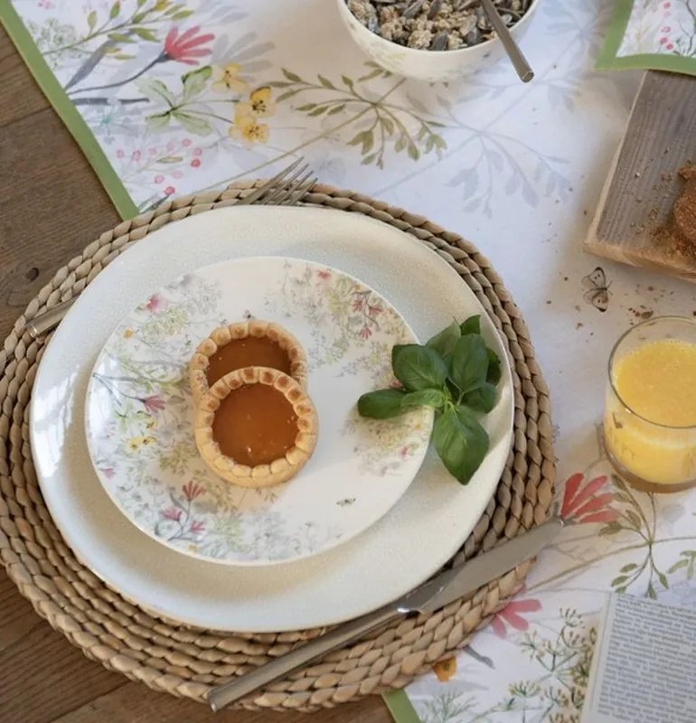 Dezertný porcelánový tanier s lúčnymi kvetmi Wildflower Fields - Ø 20*2 cm