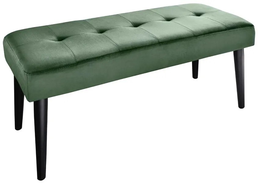 Invicta Interior - Elegantná lavica BOUTIQUE 95 cm, zelená, zamat