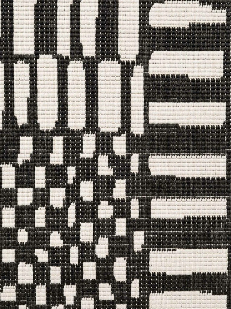 Ted Baker, Kusový koberec Ted Baker Haringey 106374 Black White, 200x300, čiernobiela, chodba / predsieň