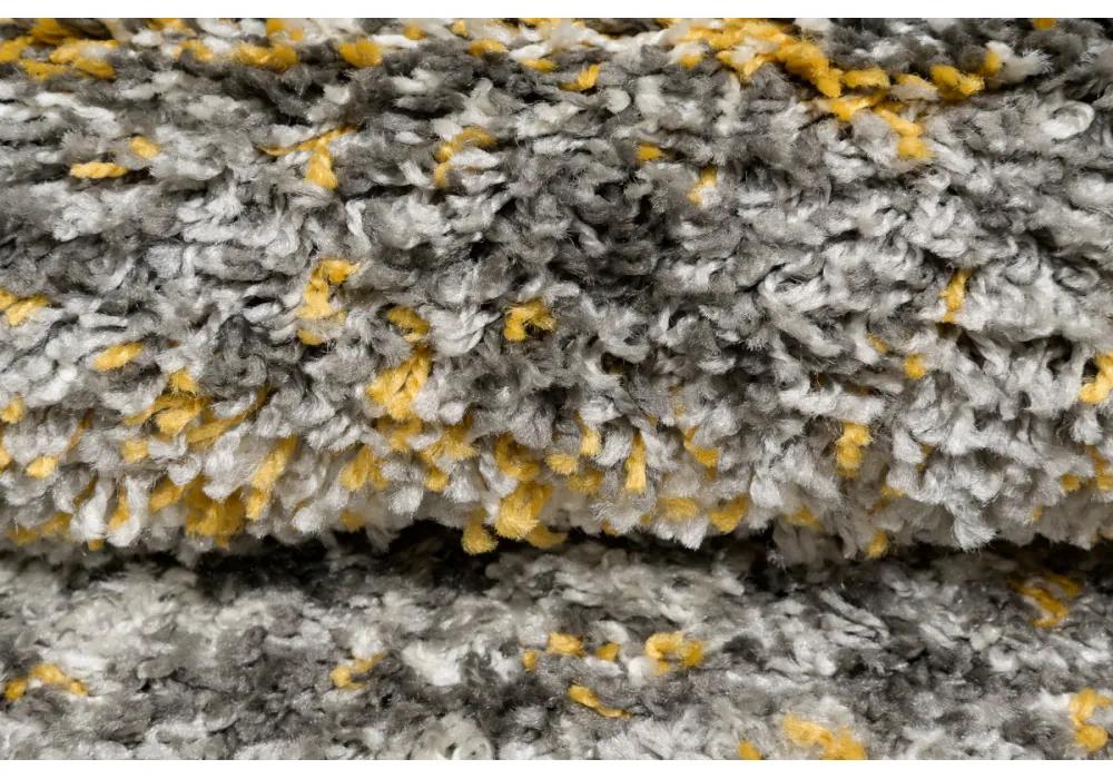 Kusový koberec Shaggy Piska žltý atyp 80x300cm