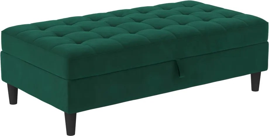 Zelená zamatová podnožka Presley – Støraa