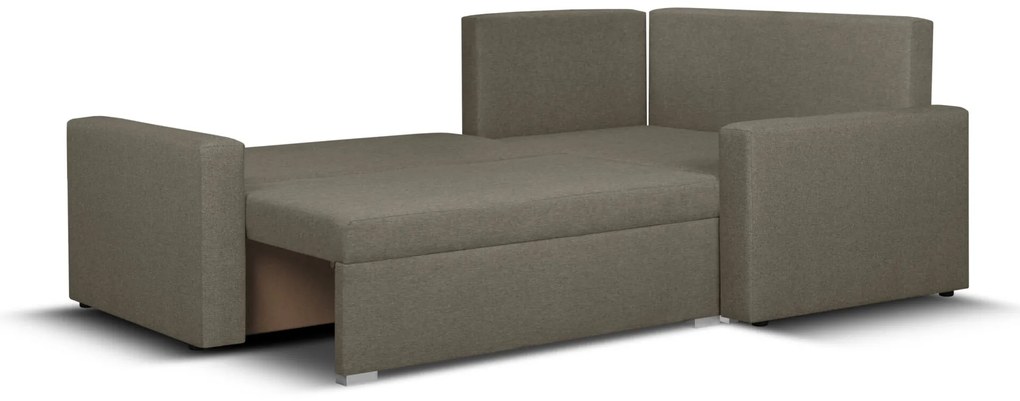 Rozkládací rohová sedací souprava MODO Světle hnědá