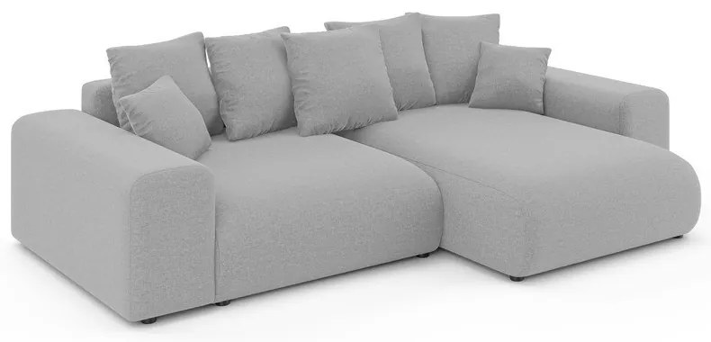 Svetlosivá rozkladacia rohová pohovka s úložným priestorom (variabilný roh) Luma – Ropez