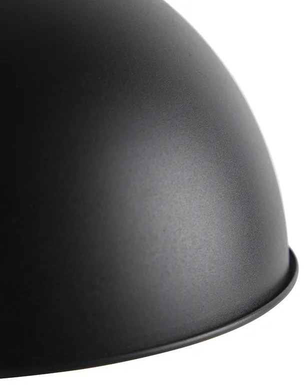 Retro stolná lampa čierna so zlatom - Magnax